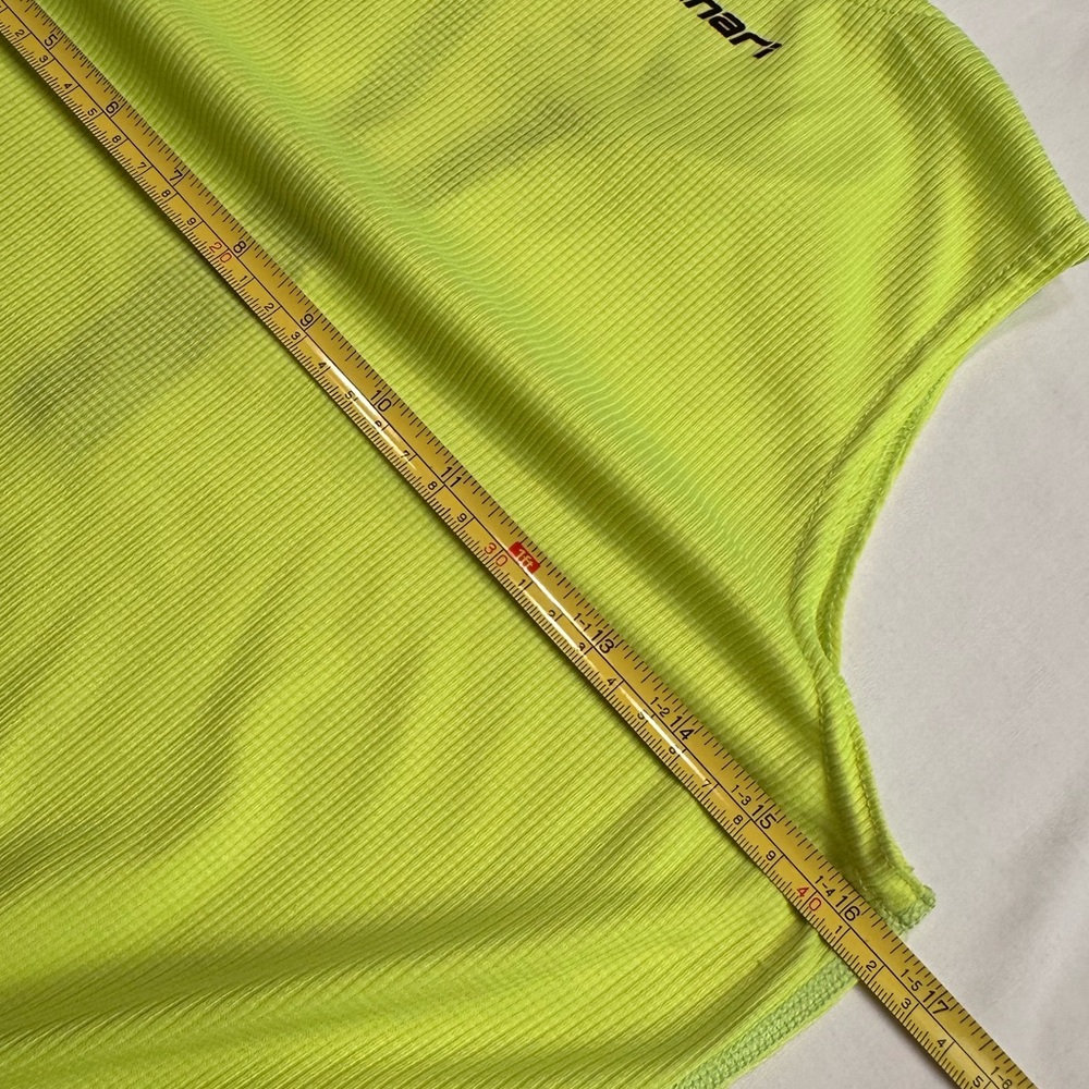 Bicycling Shirt with POCKETS by Canari in Yellow Sleeveless Size S - Picture 9 of 10
